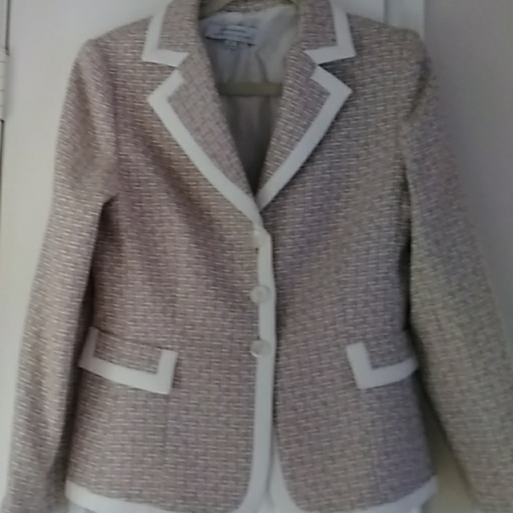 Tan and White Jacket from Stein Mart
